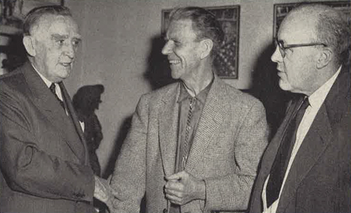 Howard Zahniser with Olaus J. Murie and then-Sen. Joseph O'Mahoney, of Wyoming