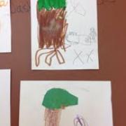 Children's drawing of trees