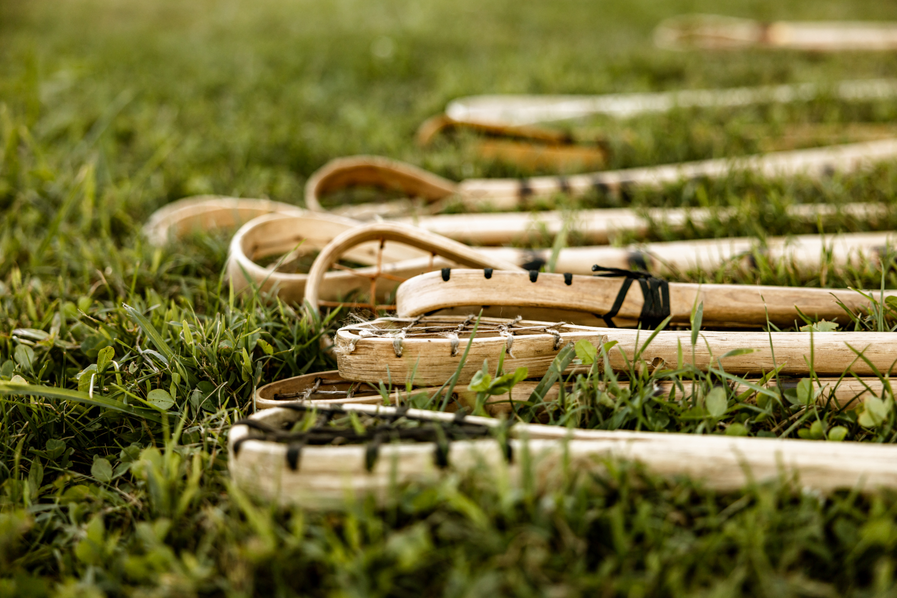 The Wa-ne-i (Hickory) tree keeps the peace as medicine is carved into the Stickball game sticks.The little brother of war settles disputes without death. Everything is left on the field and it is a-s-qua-dv-hi (done).