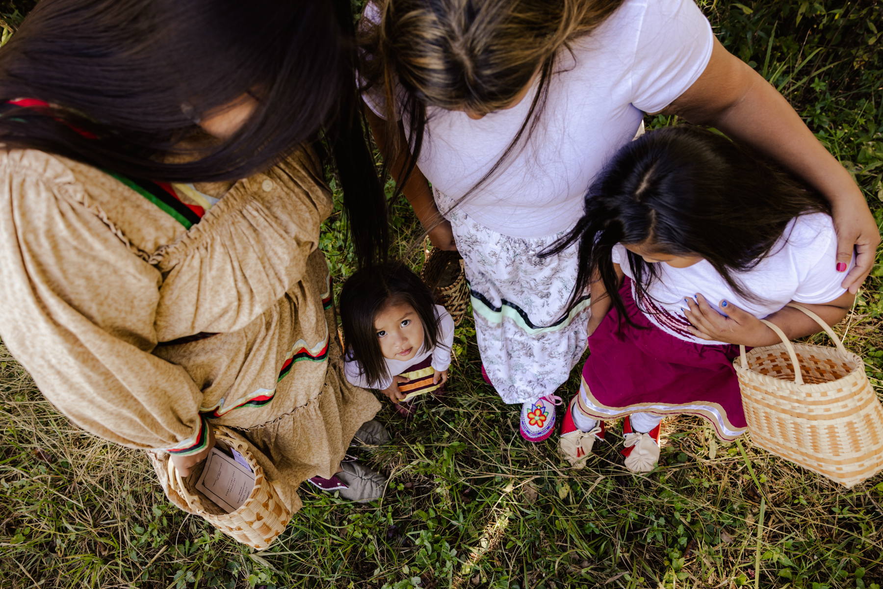 I-nv-i-ga-ti a-ni-do-na-v (standing with giants). Matrilineal ties keep us grounded to the land, culture, and tradition. Kyndra, Mia, Amy, Rhiannin. 