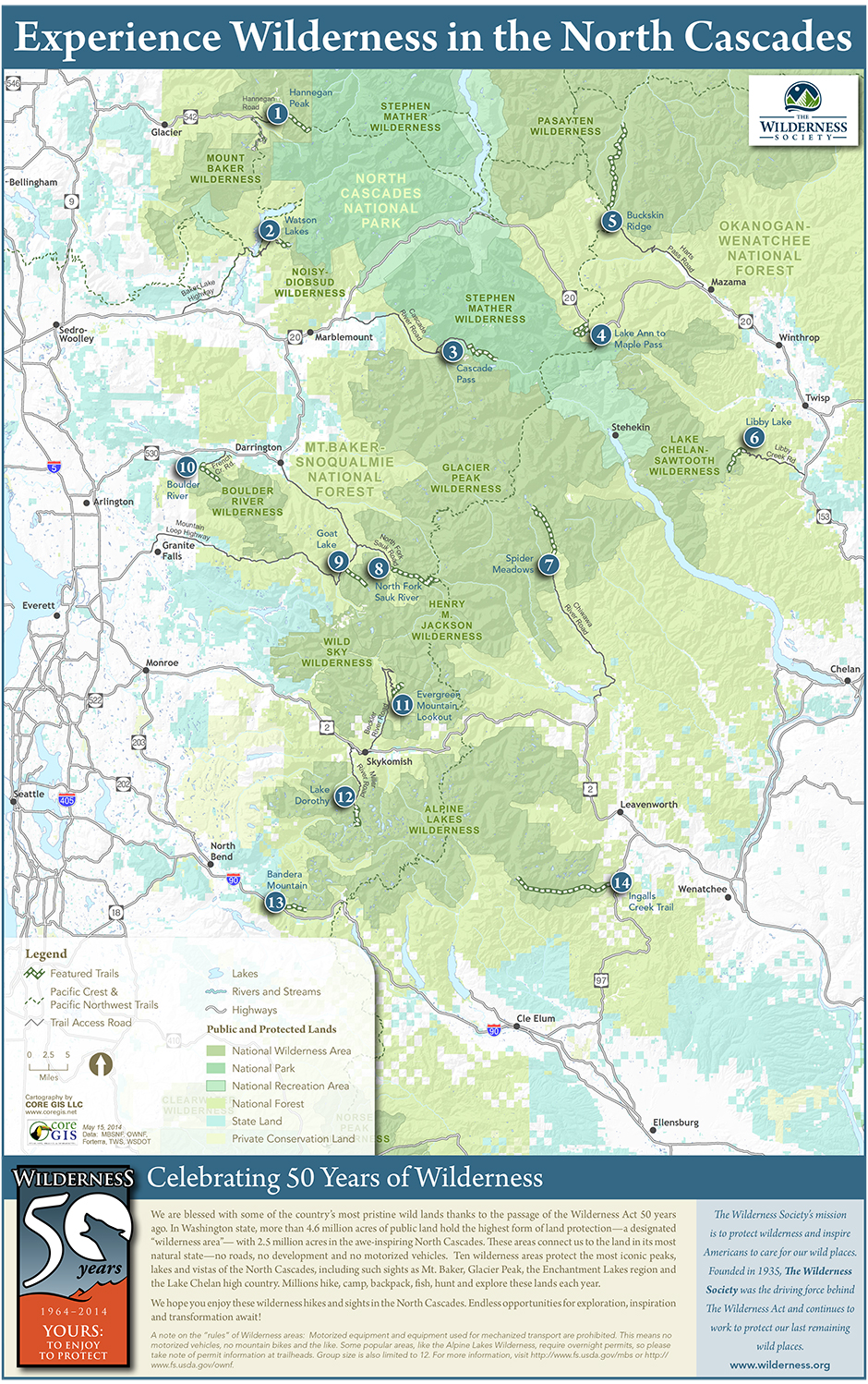 50th anniversary hikes