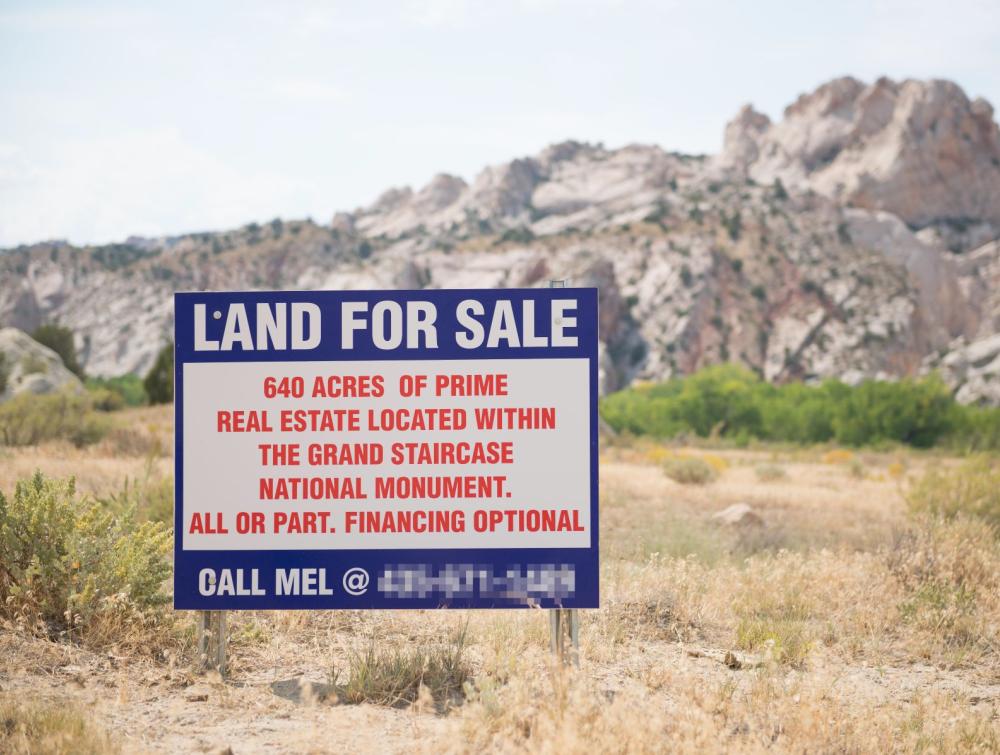 Land for sale sign