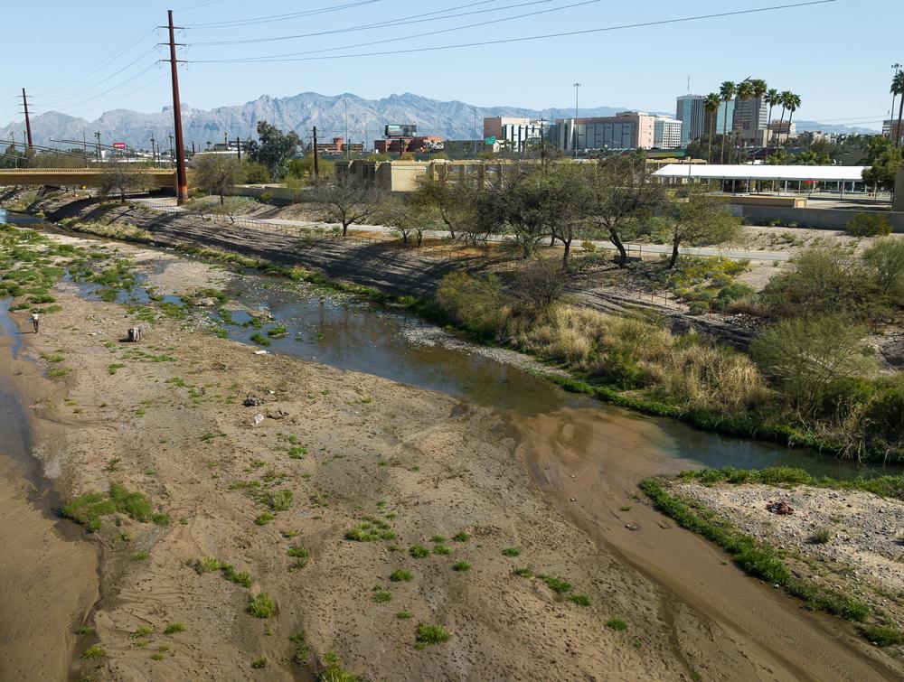 A site of the proposed Santa Cruz River National Wildlife Refuge in Tucson, AZ