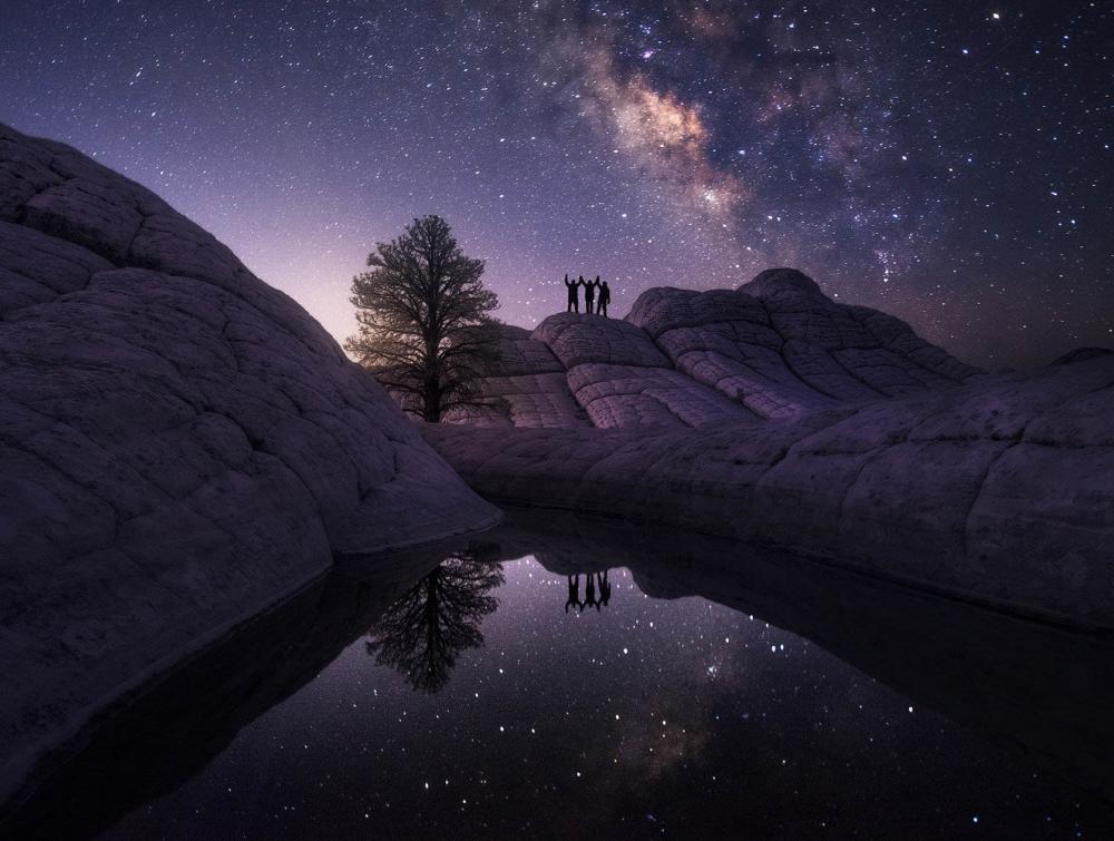 Night sky at Vermillion Cliffs National Monument, AZ