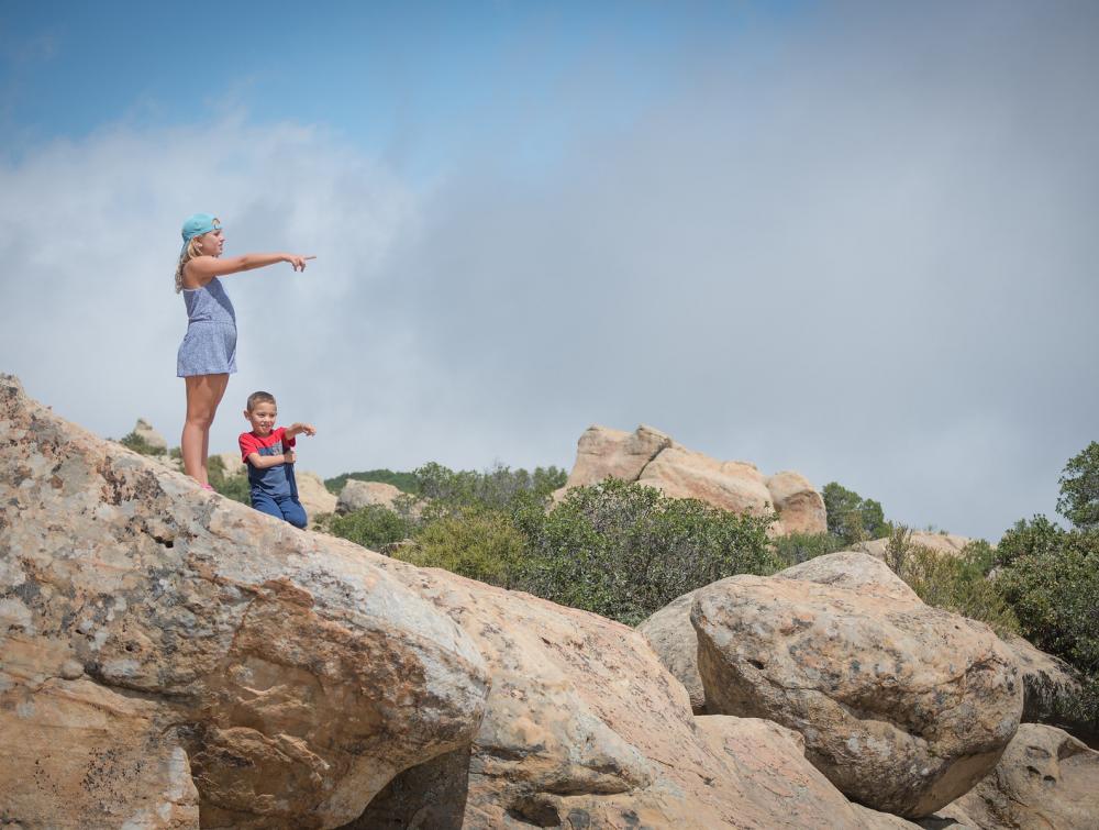 Kids in Los Padres National Forest, CA