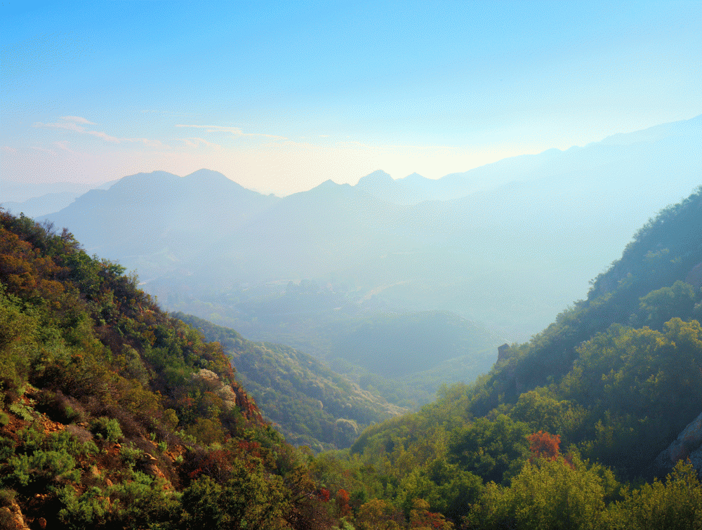 Pollution in the Santa Monica Mountains.