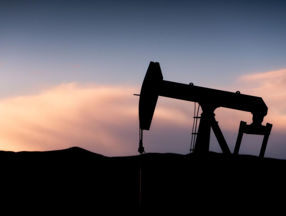 Oil rig in Pawnee National Grassland, CO