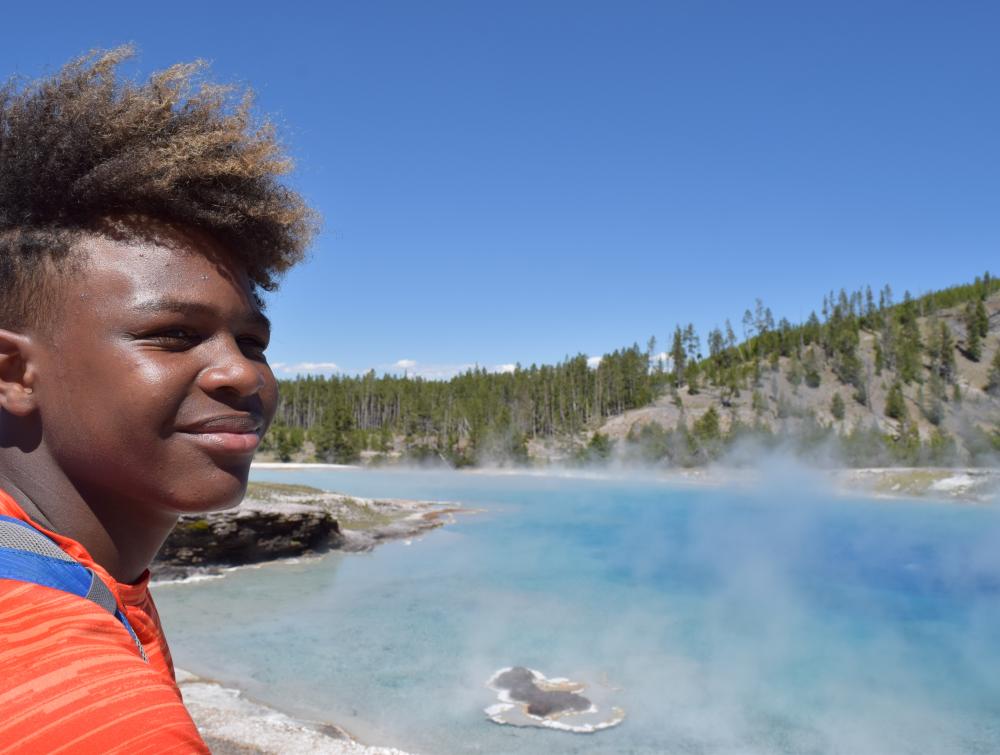 City Kids participant, Yellowstone NP