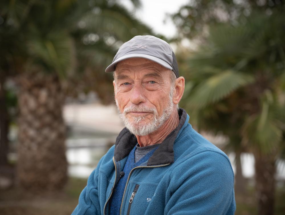 portrait of man with cap