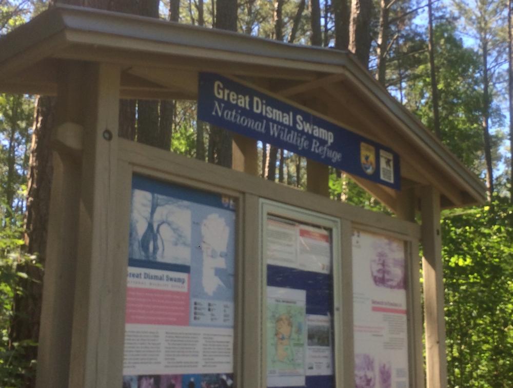 Great Dismal Swamp National Wildlife Refuge sign