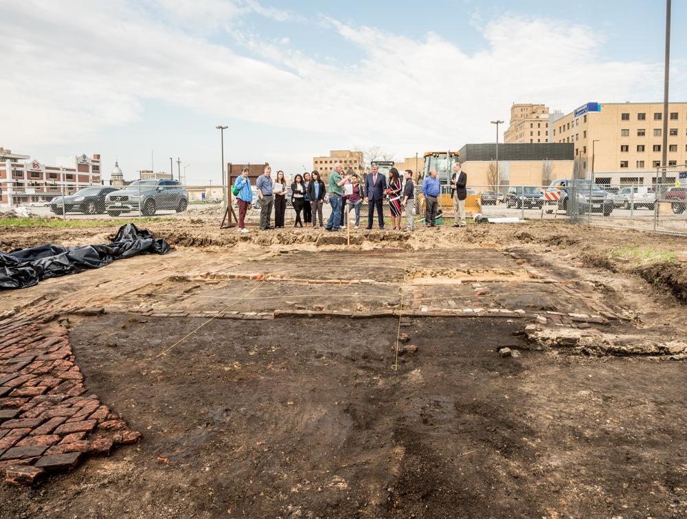 An archaeological site from the 1908 race riot