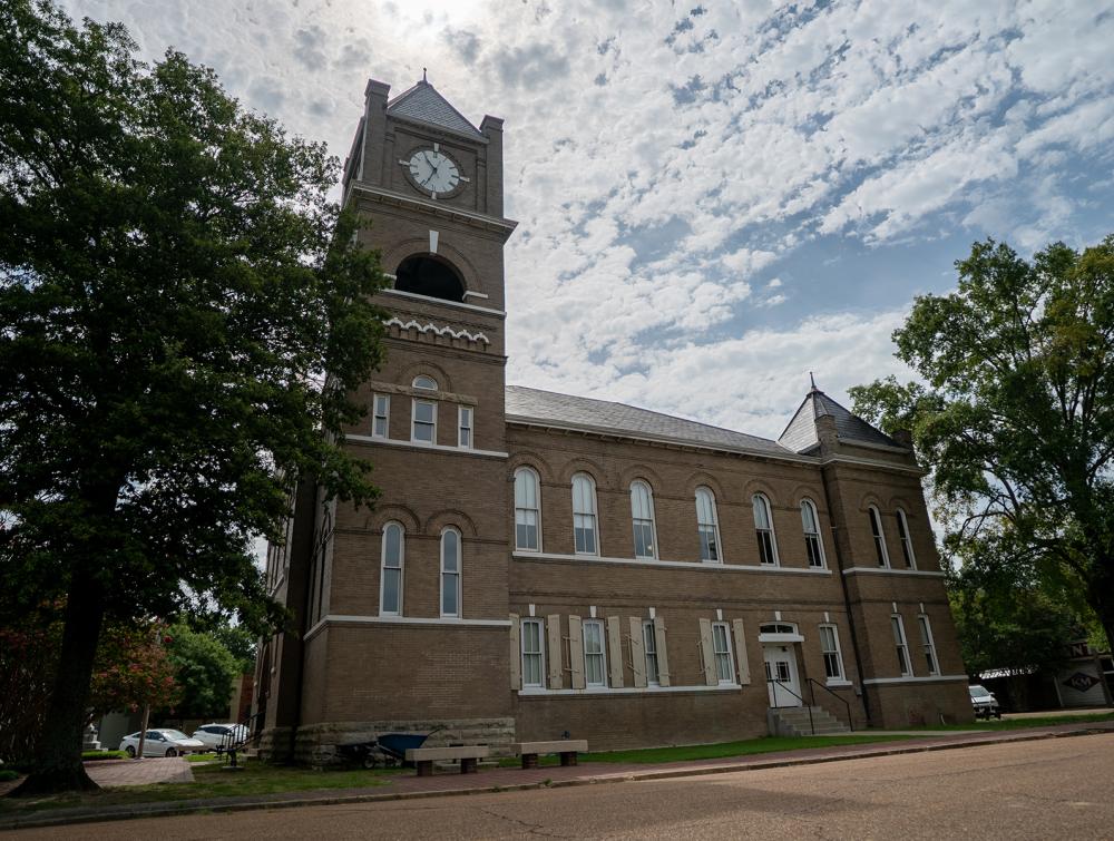 The Tallahatchie County Courthouse in Sumner, Mississippi.
