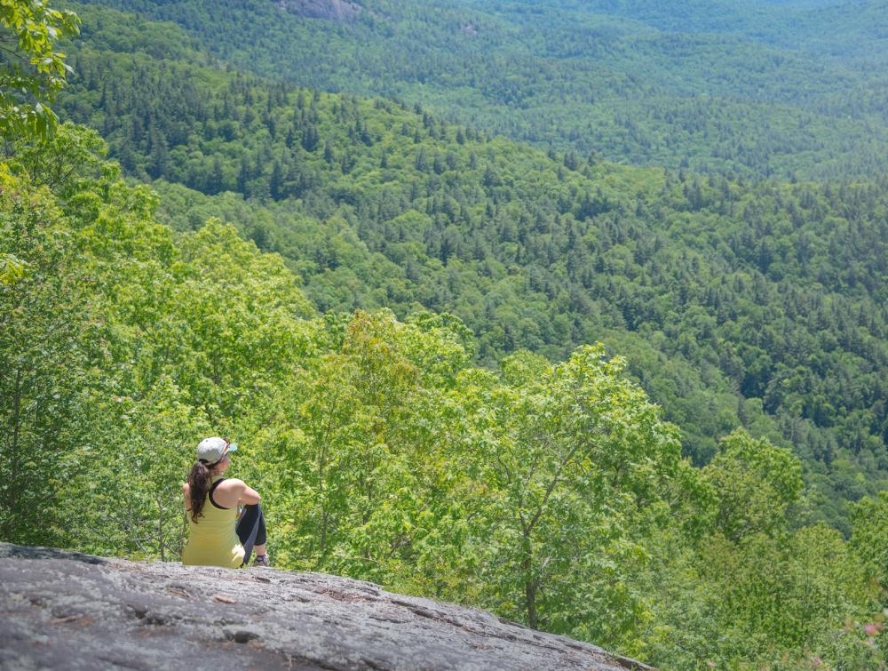 Gazing out on Nantahala National Forest, North Carolina.