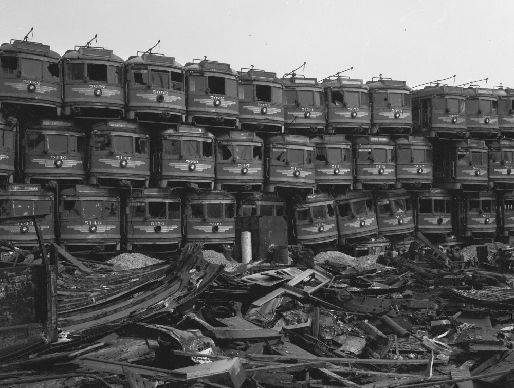 Decommissioned Pacific Electric Red Cars