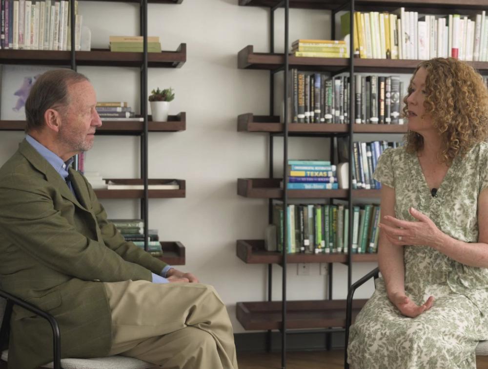 Theodore Roosevelt IV is interviewed by TWS President Tracy Stone-Manning