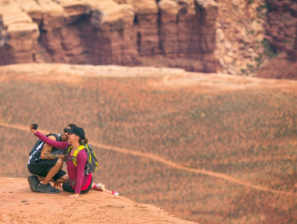 Visitors enjoying Canyonlands National Park, UT