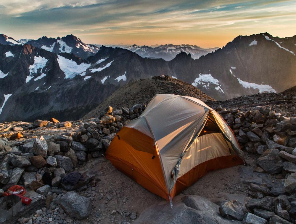 Tent in North Cascades National Park, Washington