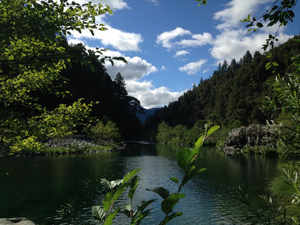 A long segment of the South Fork Trinity River, California