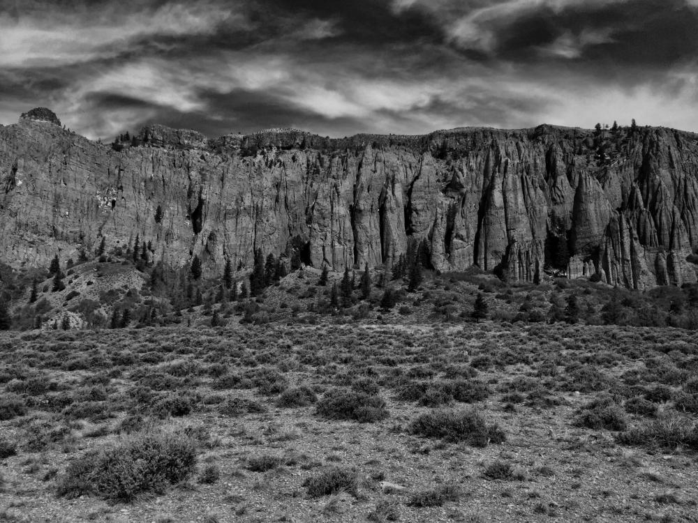 The Dillon Pinnacles viewed from the Dillon Pinnacles Trail in Curecanti National Recreation Area, Colorado