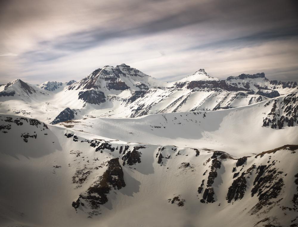 Snowy mountains in the Proposed Sheep Mountain Special Management Area, Colorado