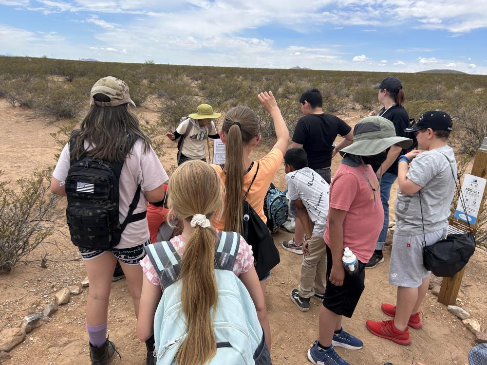 students on a field trip in new mexico