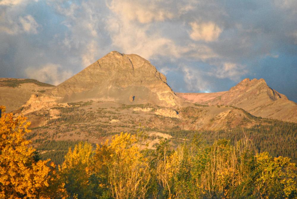 Image of Dancing Lady Mountain in the sun