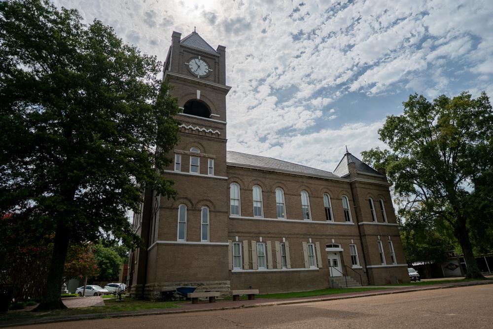 The Tallahatchie County Courthouse in Sumner, Mississippi.