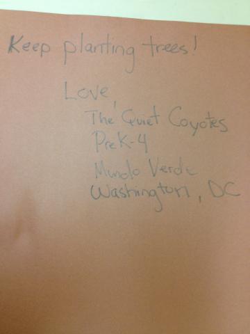 "Keep painting trees!"
