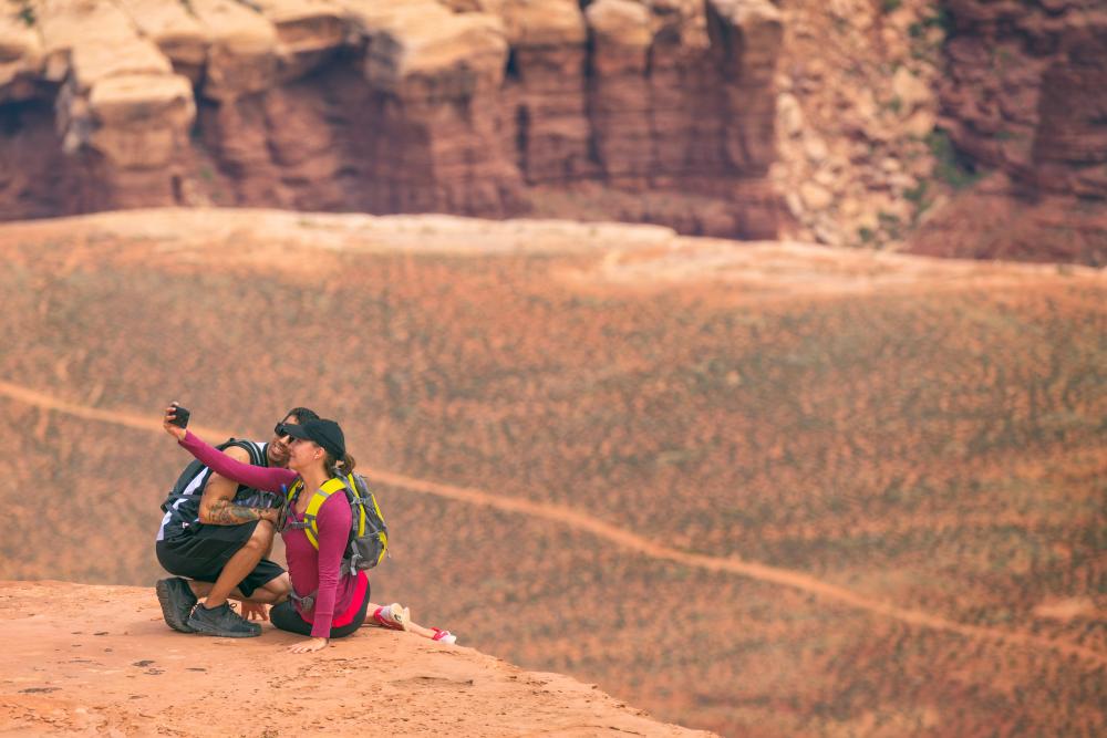 Visitors enjoying Canyonlands National Park, UT