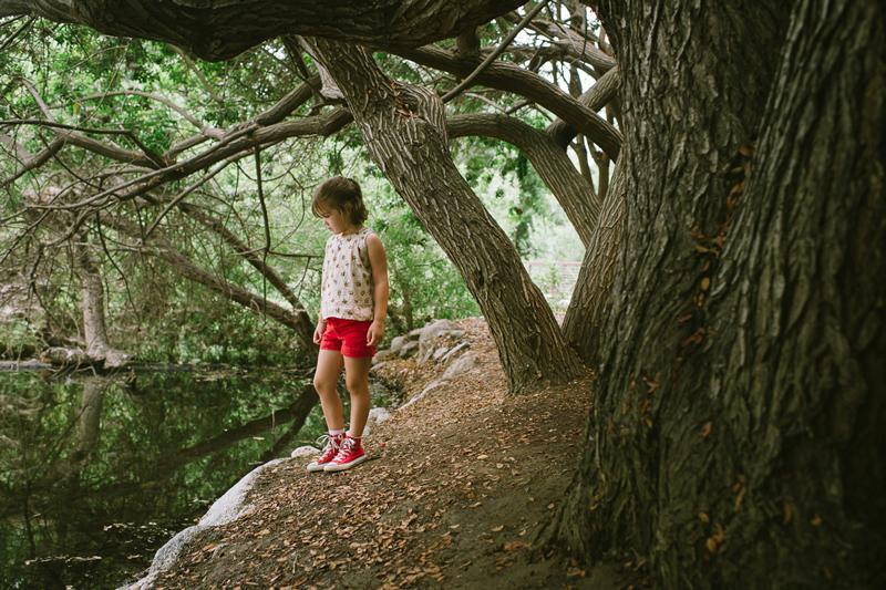 Girl looking at water