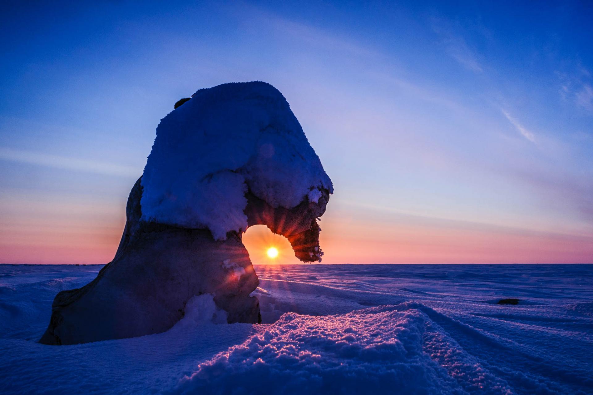 The Arctic Ocean.