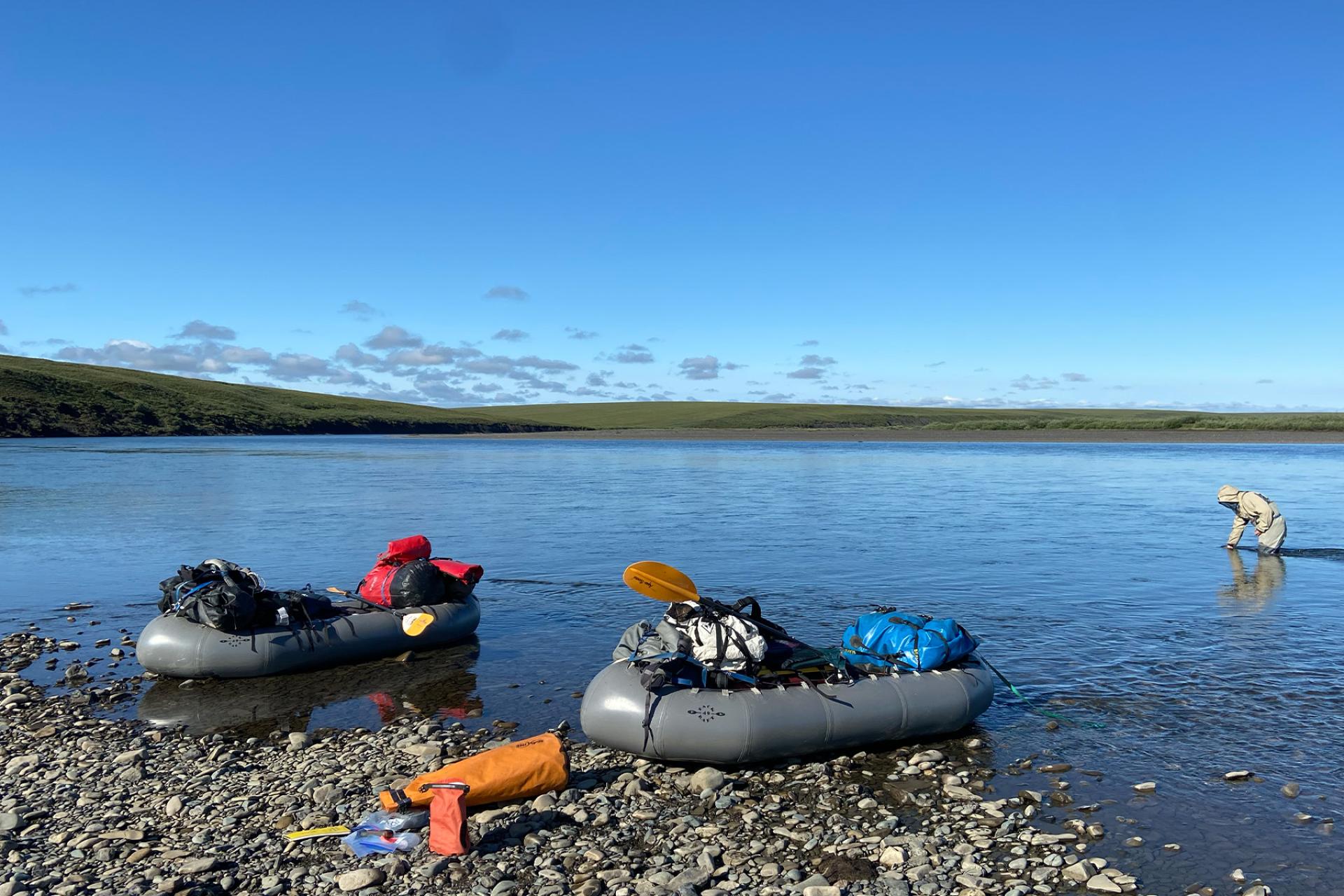 science sampling in river