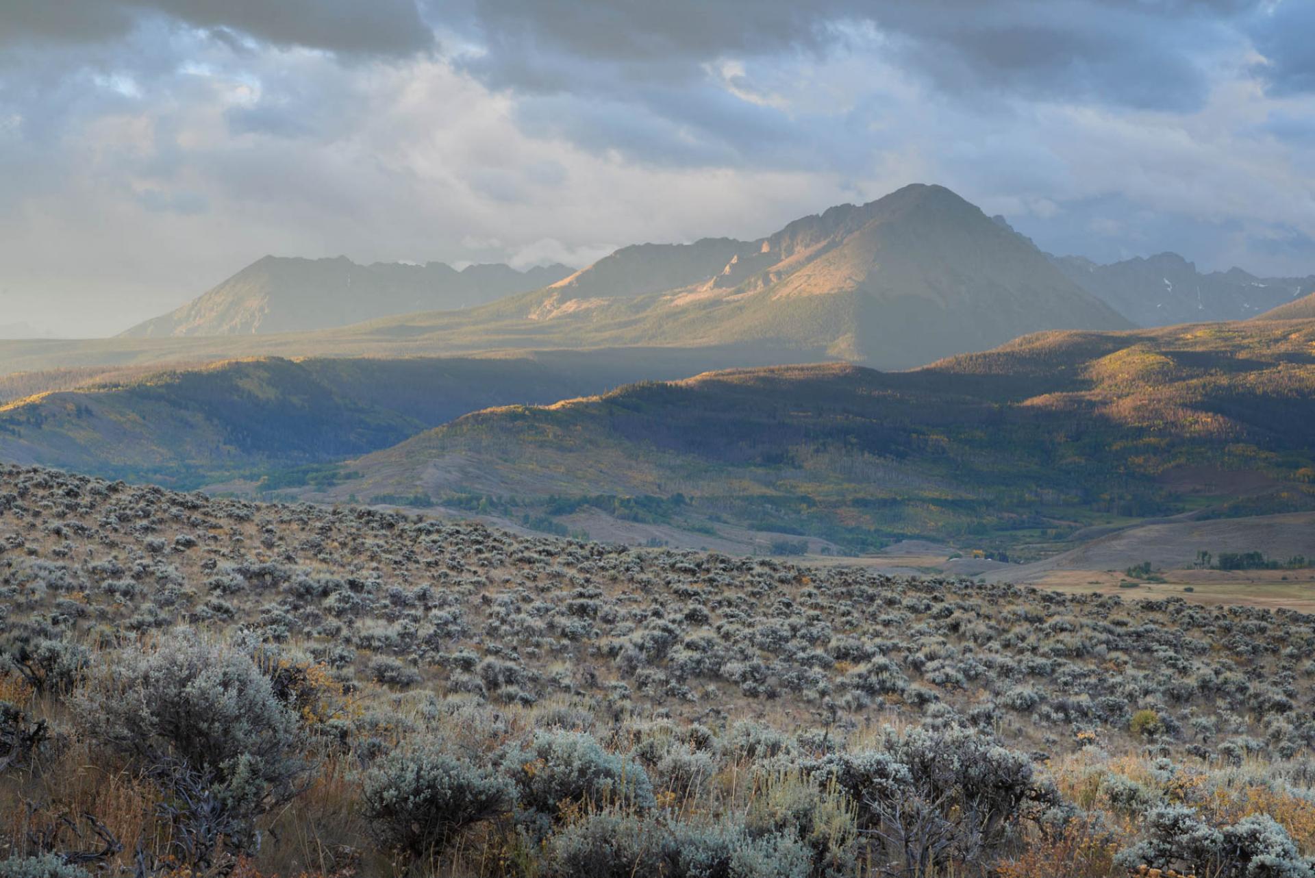 Mountains in White River National Forest, Colorado.