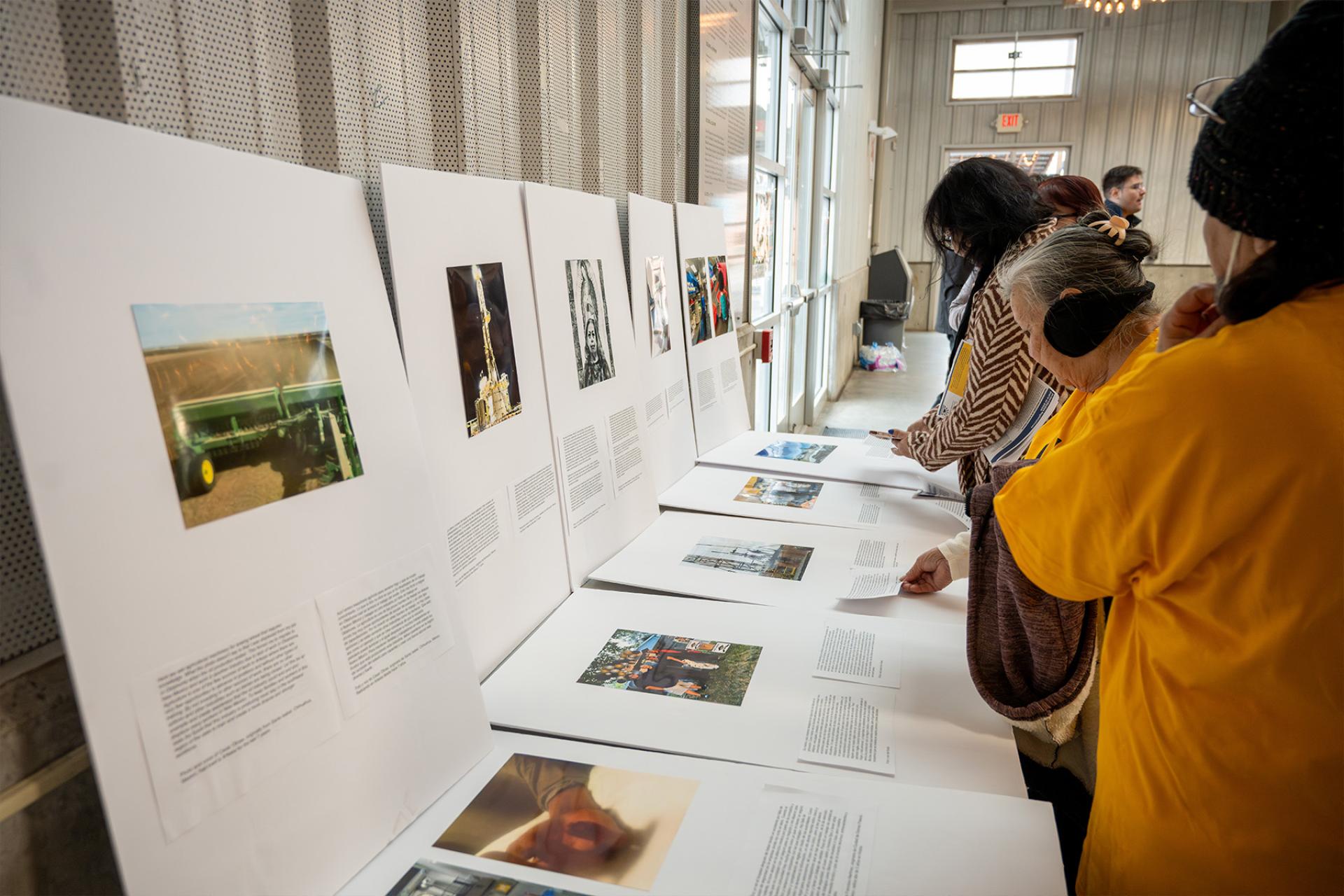 people looking at photovoice project