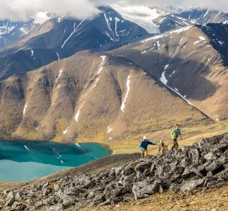 Hiking in Arctic National Wildlife Refuge, AK