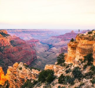 View from the edge of the magnificent Grand Canyon