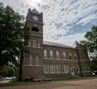 The Tallahatchie County Courthouse in Sumner, Mississippi.