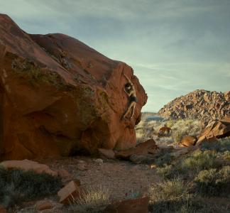 Rock climbing in Zion National Park, UT