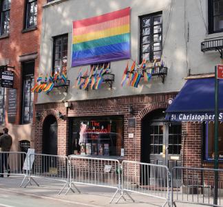 Street view of the Stonewall Inn in New York City