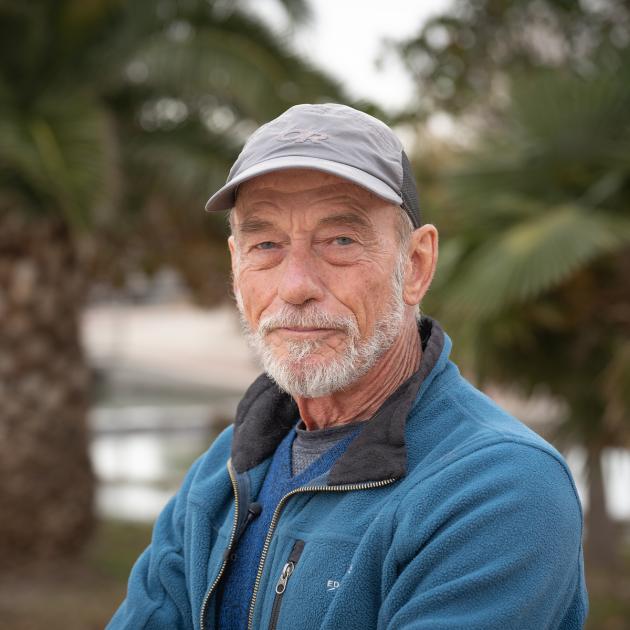 portrait of man with cap