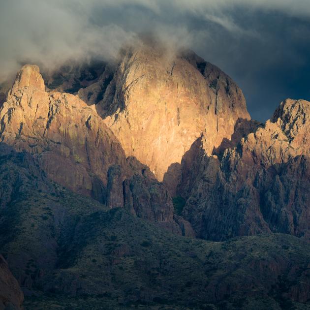 Large, rocky mountain, New Mexico