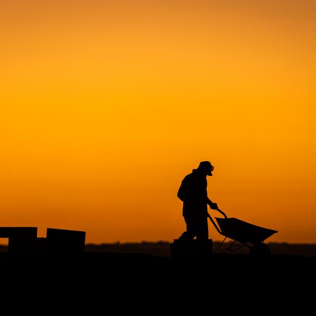 Worker in the heat