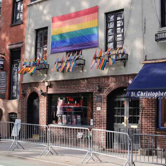 Street view of the Stonewall Inn in New York City