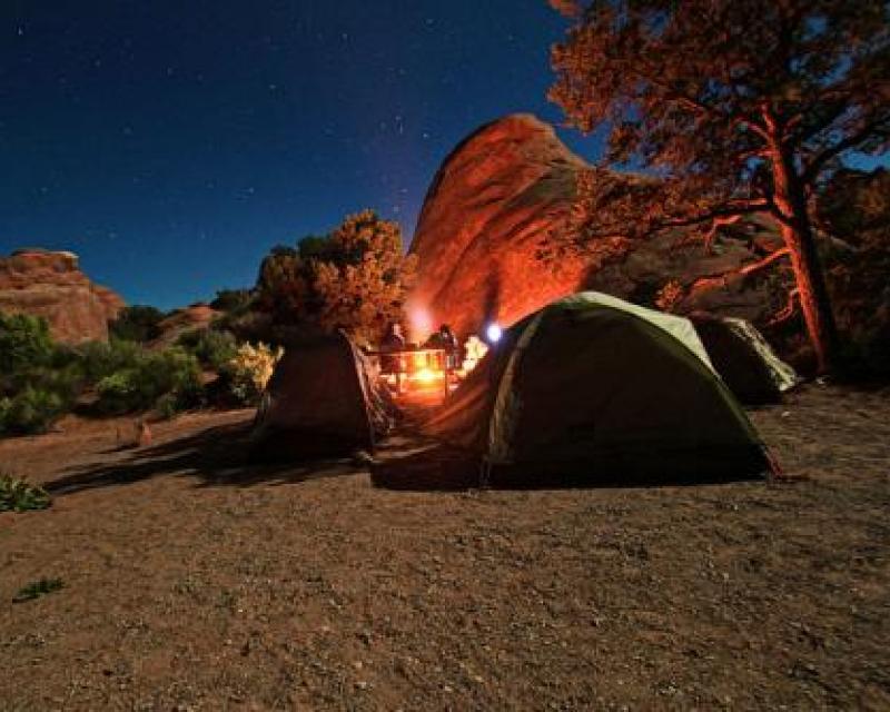 Camping in Arches National Park