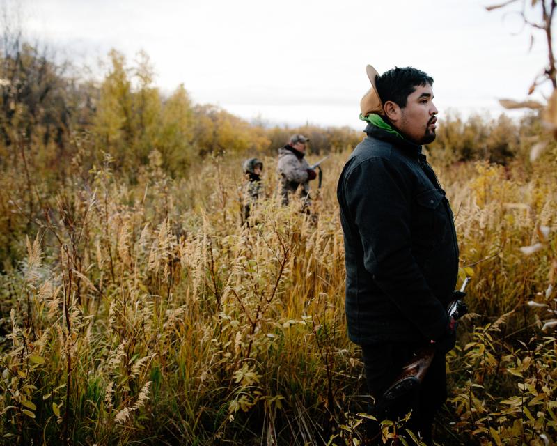 Hunting near Fort Yukon 