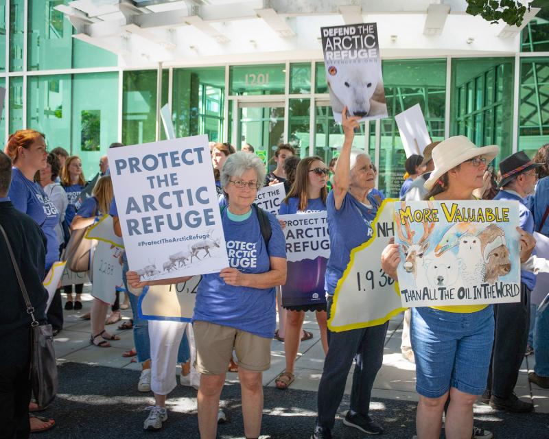 Arctic Refuge Rally in Washington DC.
