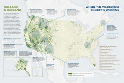 Map of Where The Wilderness Society is Working